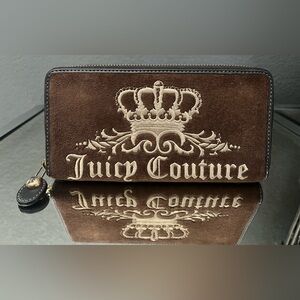 Vintage Juicy Couture Brown Velour Wallet